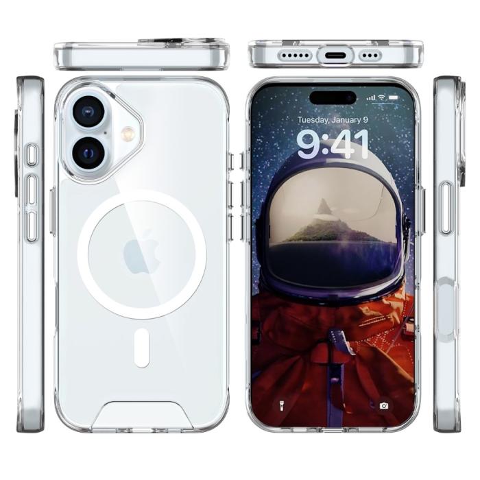 Bild 4, iPhone 16 Plus Skal MagSafe Transparent