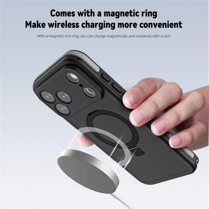 Bild 4, REDPEPPER iPhone 17 Pro Max Skal MagSafe Kickstand Vattentät IP68