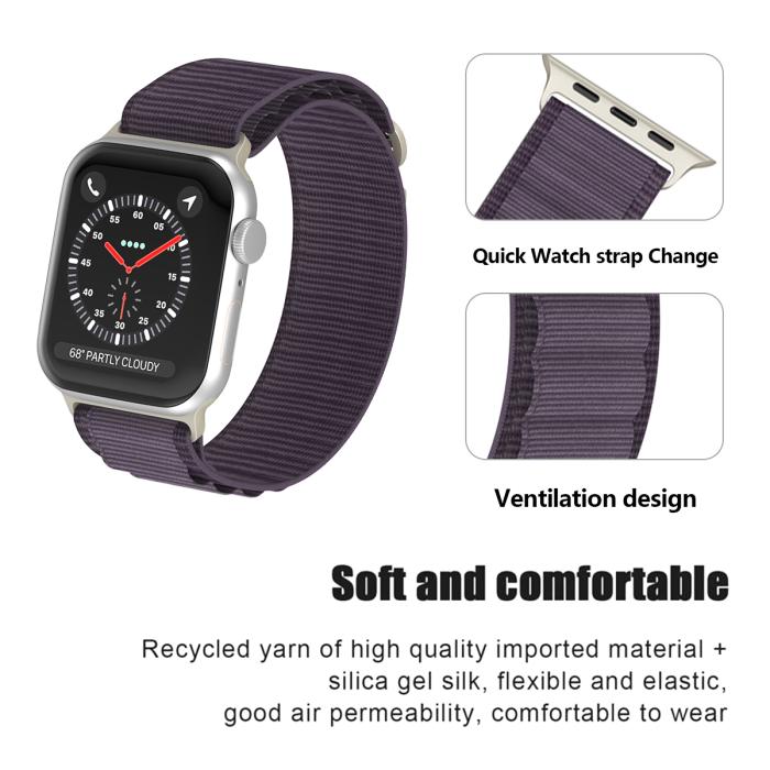 Bild 5, Apple Watch 42/44/45/49 mm Armband Alpine Pro Loop Deep Purple