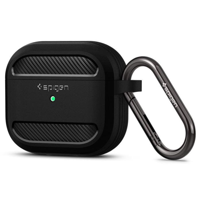Bild 1, Spigen Apple AirPods 3 (2021) Skal Rugged Armor Matt Svart