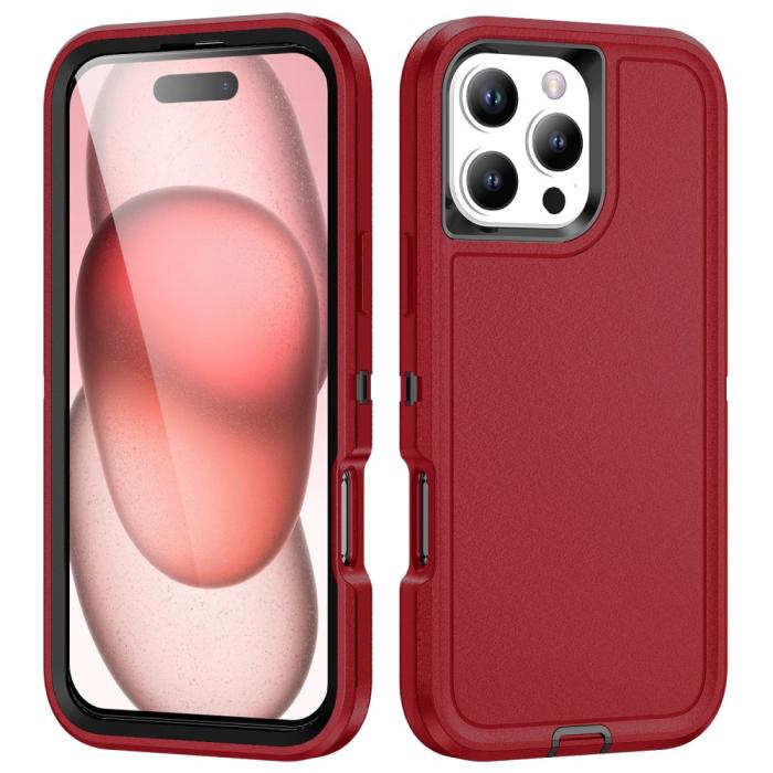 Bild 1, iPhone 16 Pro Skal Xtreme Shockproof Hybrid Röd