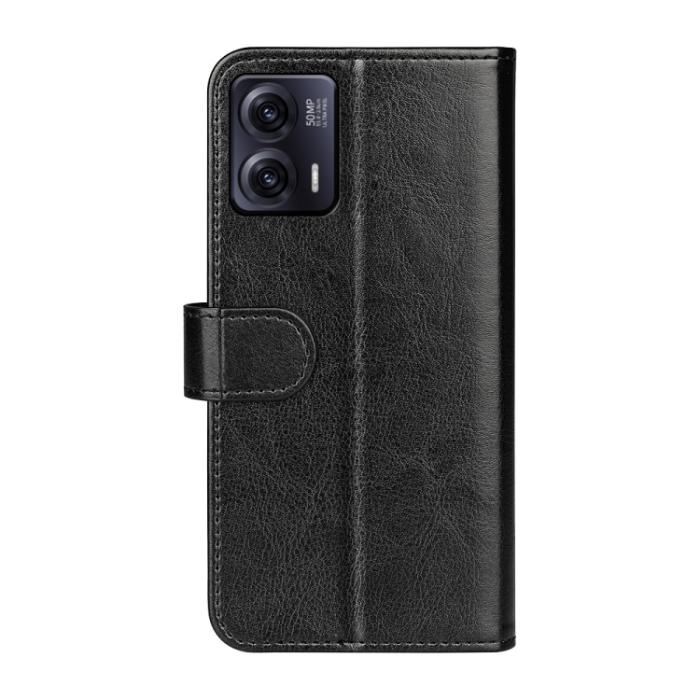 Bild 3, Motorola Moto G73 5G Fodral Crazy Horse Läder Svart
