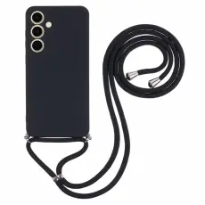 Samsung Galaxy S25 Skal TPU Med Mobilsn&ouml;re Svart