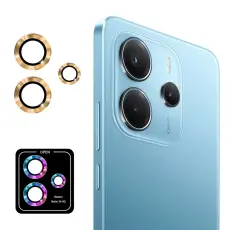 ENKAY Redmi Note 14 4G Linsskydd H&auml;rdat Glas Guld