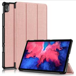 Lenovo Tab P11 / P11 Plus - Tri-Fold Läder Fodral - Roséguld