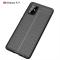 Samsung Galaxy A71 - Litchi Textur Skal - Svart
