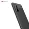 Samsung Galaxy A71 - Litchi Textur Skal - Svart