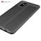 Samsung Galaxy A71 - Litchi Textur Skal - Svart