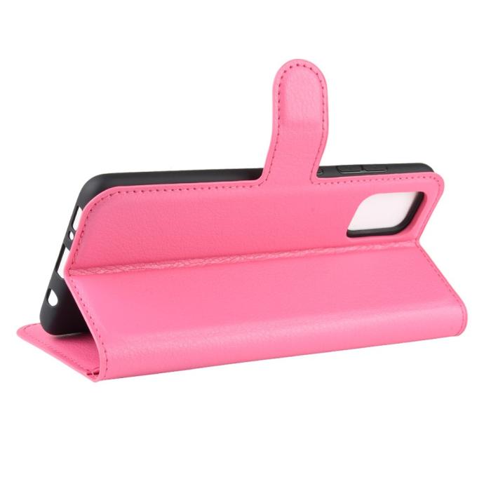 Bild 5, Samsung Galaxy A71 - Litchi Plånboksfodral - Rosa