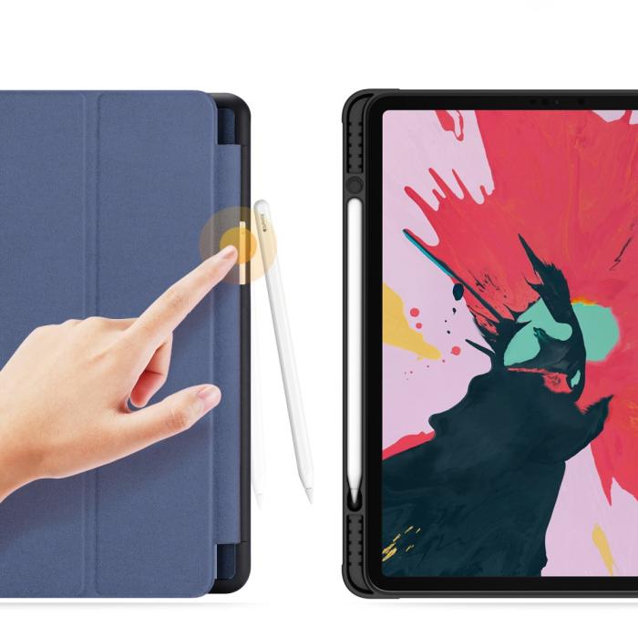 Bild 3, iPad Pro 12.9 2018/2020/2021 DUX DUCIS DOMO Series Tri-Fold Fodral - Mörk Blå