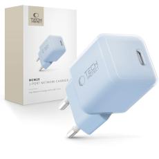 Tech-Protect 25W PD USB-C V&auml;ggladdare Baby Blue