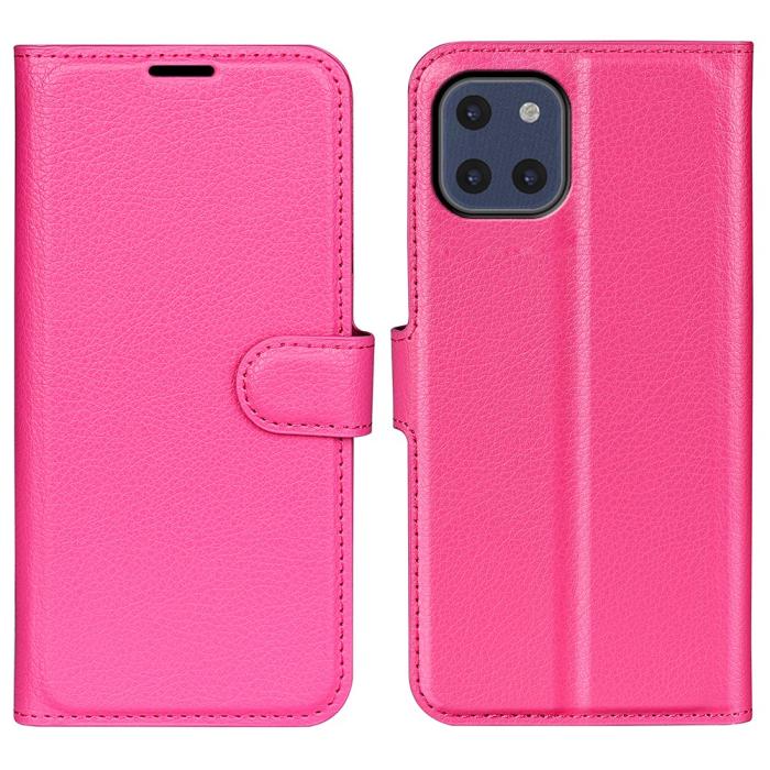Bild 1, Samsung Galaxy A03 Fodral Litchi Läder Rosa