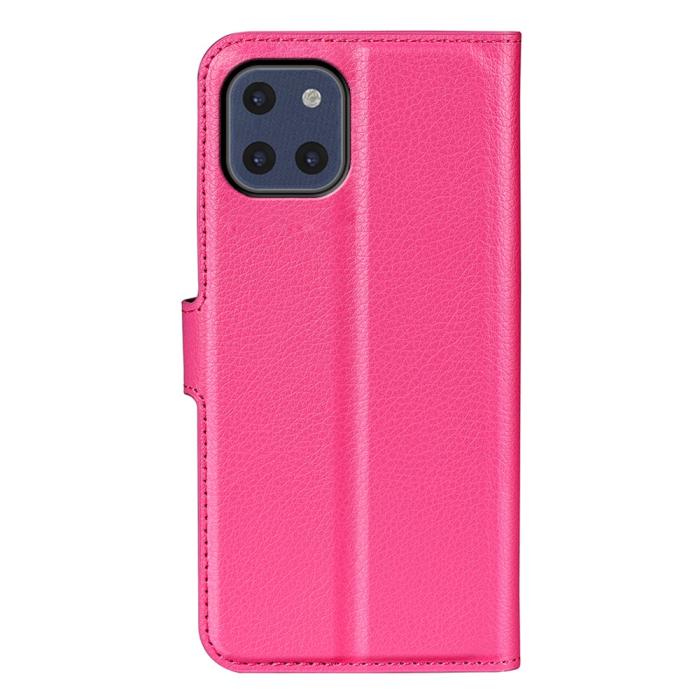 Bild 3, Samsung Galaxy A03 Fodral Litchi Läder Rosa