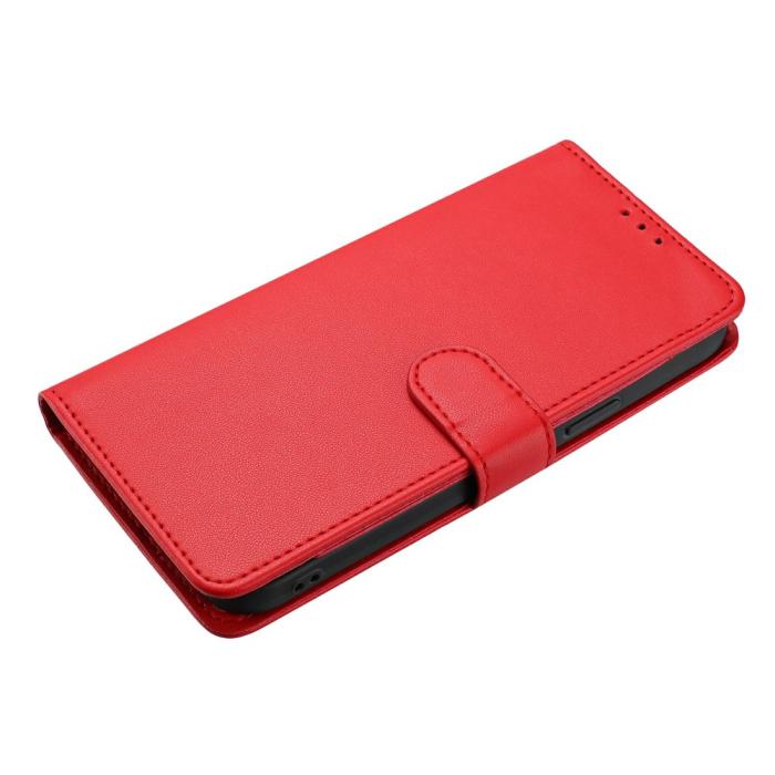 Bild 4, Xiaomi 17T Fodral Solid Läder Röd
