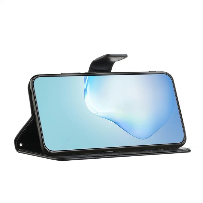 Bild 3, Motorola Moto G86 Power/G86 5G Fodral Träd Tryck Svart