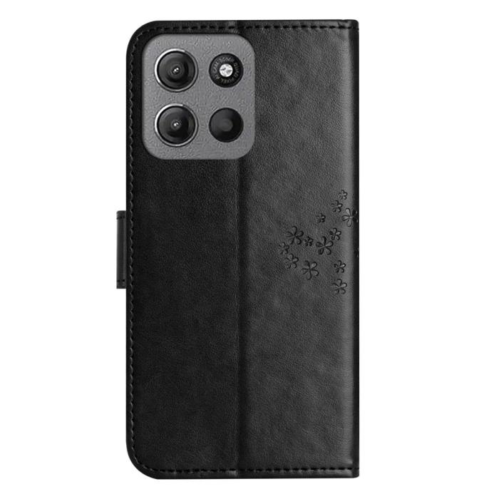 Bild 5, Motorola Moto G86 Power/G86 5G Fodral Träd Tryck Svart