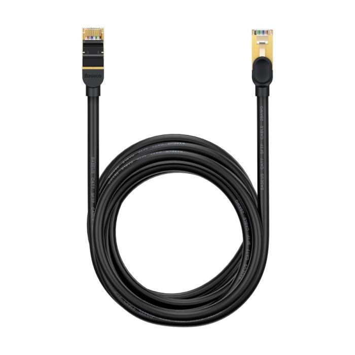 Bild 2, Baseus 8m Cat7 RJ45 Nätverkskabel Svart