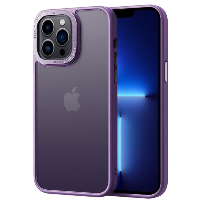 Bild 1, iPhone 13 Pro Max Skal Classic Hybrid Matt Lila