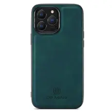 DG.MING iPhone 15 Pro Max Skal Läderbelagt Grön