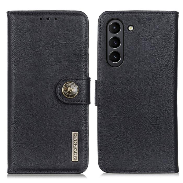 Bild 2, KHAZNEH Samsung Galaxy S21 FE Fodral Läder Svart
