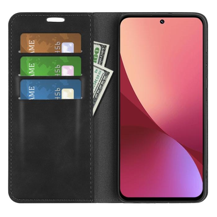 Bild 4, Xiaomi 12 Pro Fodral Flip Svart