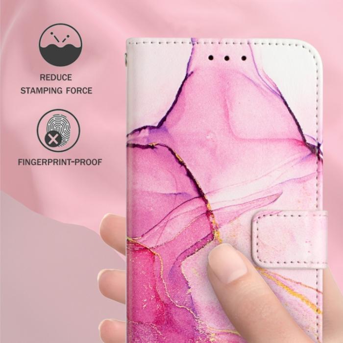 Bild 6, Xiaomi Redmi 10C Fodral Marmor Rosa/Guld