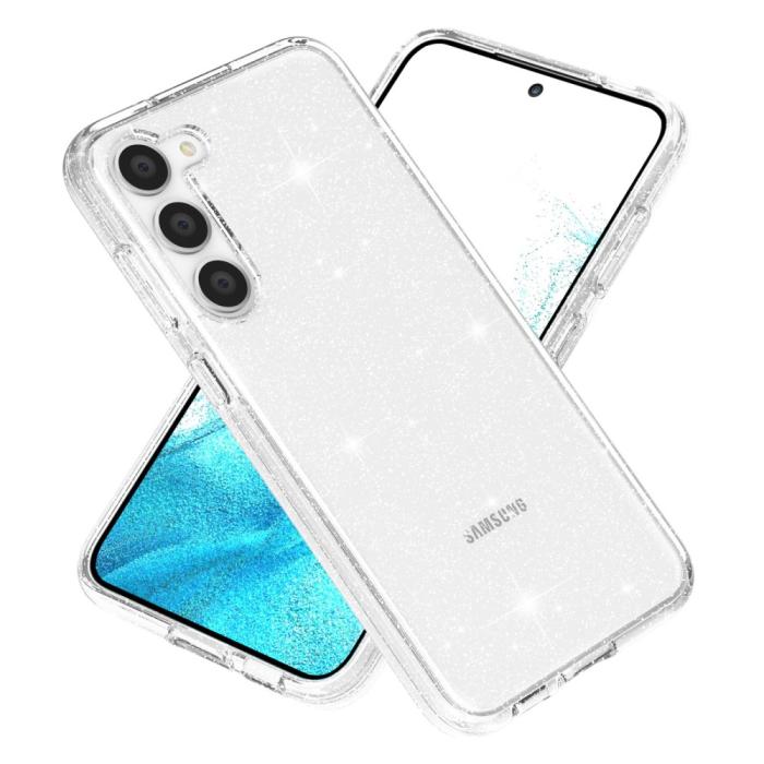 Bild 1, Samsung Galaxy S23 Plus Skal Glitter Hybrid Transparent