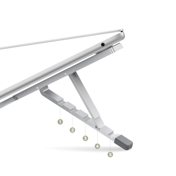 Bild 4, Tech-Protect Universal Justerbart Laptop Stativ Silver