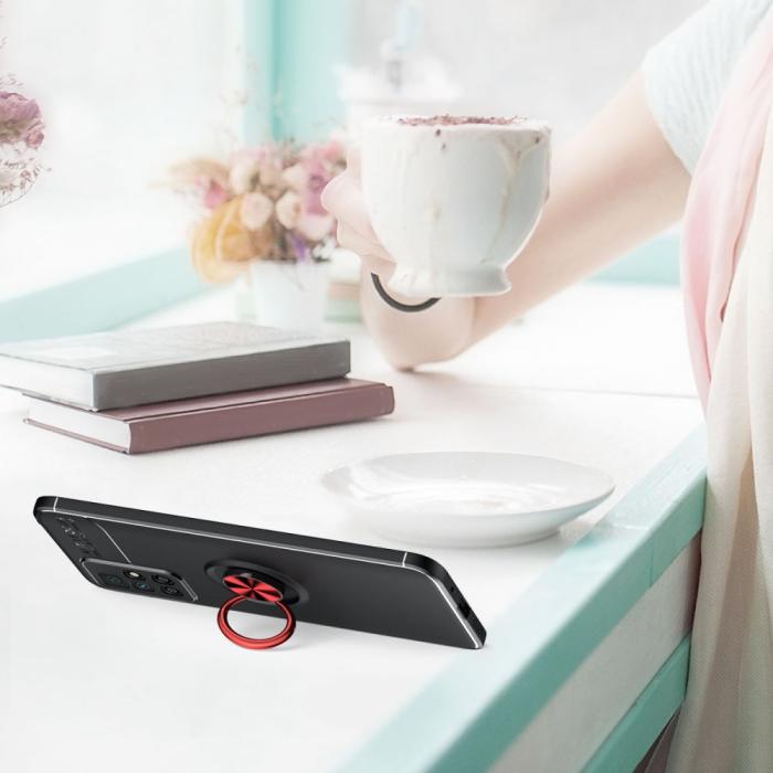 Bild 3, Xiaomi Redmi 10 Skal Ring Hållare Röd
