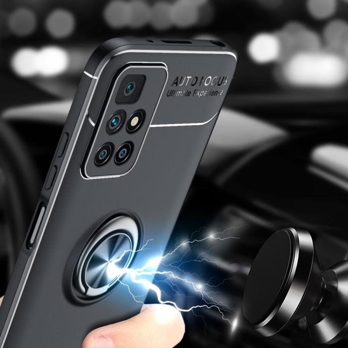 Bild 5, Xiaomi Redmi 10 Skal Ring Hållare Röd
