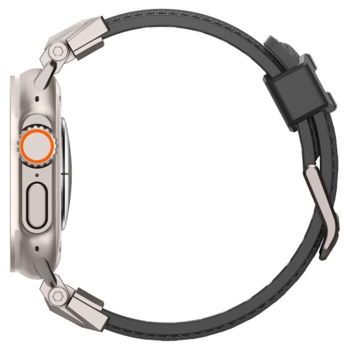 Bild 2, Spigen Apple Watch 42/44/45/49 mm Armband DuraPro Armor Svart