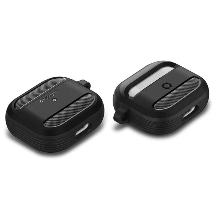 Bild 5, Spigen Apple AirPods 3 (2021) Skal Rugged Armor Matt Svart