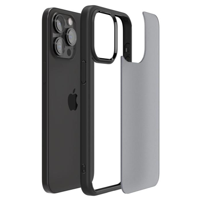 Bild 4, Spigen iPhone 15 Pro Skal Ultra Hybrid Frostad Svart
