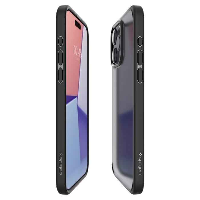 Bild 5, Spigen iPhone 15 Pro Skal Ultra Hybrid Frostad Svart