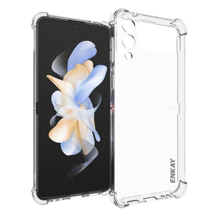 Bild 2, ENKAY Galaxy Z Flip 4 Skal Shockproof TPU Transparent