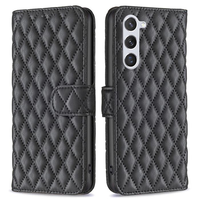 Bild 1, Samsung Galaxy S24 Fodral Diamond Läder Svart