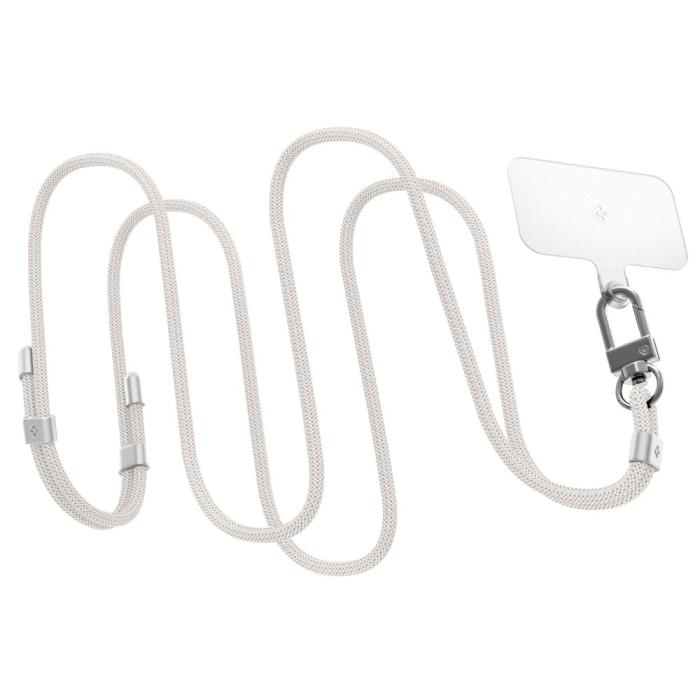 Bild 4, Spigen Mobilsnöre / Handledsrem Strap Set Pearl White