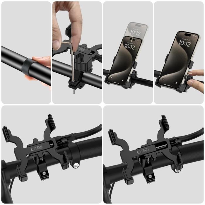 Bild 5, Tech-Protect Mobilhållare Cykel V3 Universal Svart