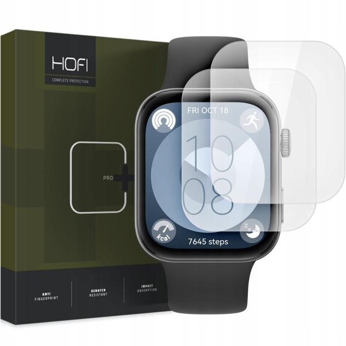 Bild 1, HOFI Huawei Watch Fit 3 2-PACK Skärmskydd HydroFlex Pro+