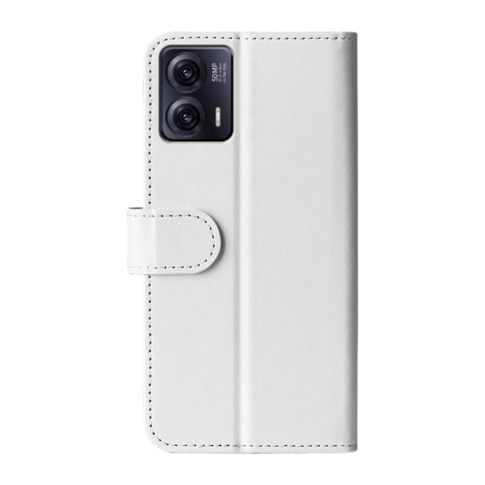 Bild 3, Motorola Moto G73 5G Fodral Crazy Horse Läder Vit
