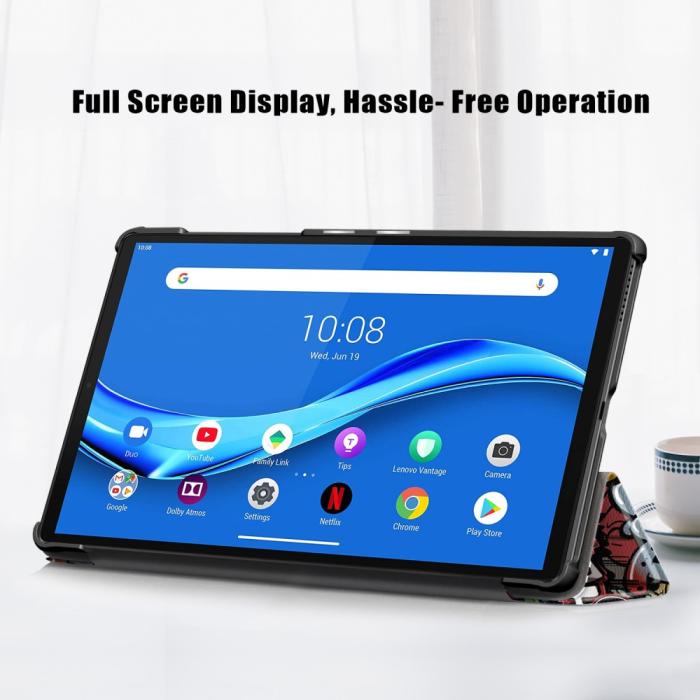 Bild 4, Lenovo Tab M10 HD (2nd Gen) - Tri-Fold Fodral - Graffiti
