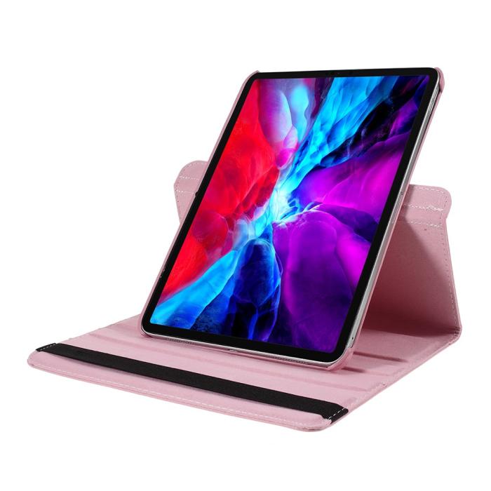 Bild 4, iPad Pro 12.9 (2018/2020) - 360° Rotation Fodral - Ljus Rosa