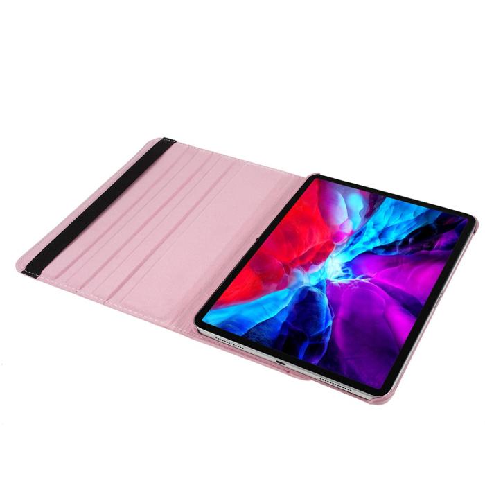 Bild 5, iPad Pro 12.9 (2018/2020) - 360° Rotation Fodral - Ljus Rosa
