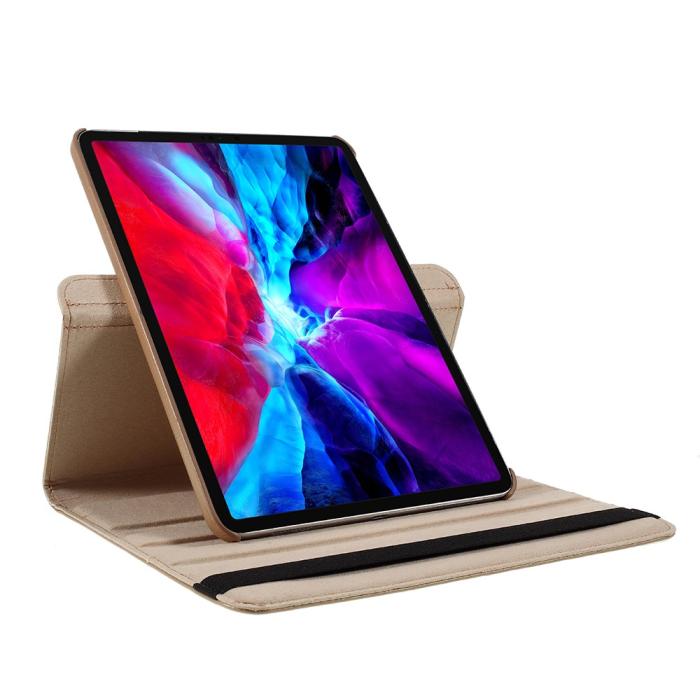 Bild 5, iPad Pro 12.9 (2018/2020) - 360° Rotation Fodral - Guld