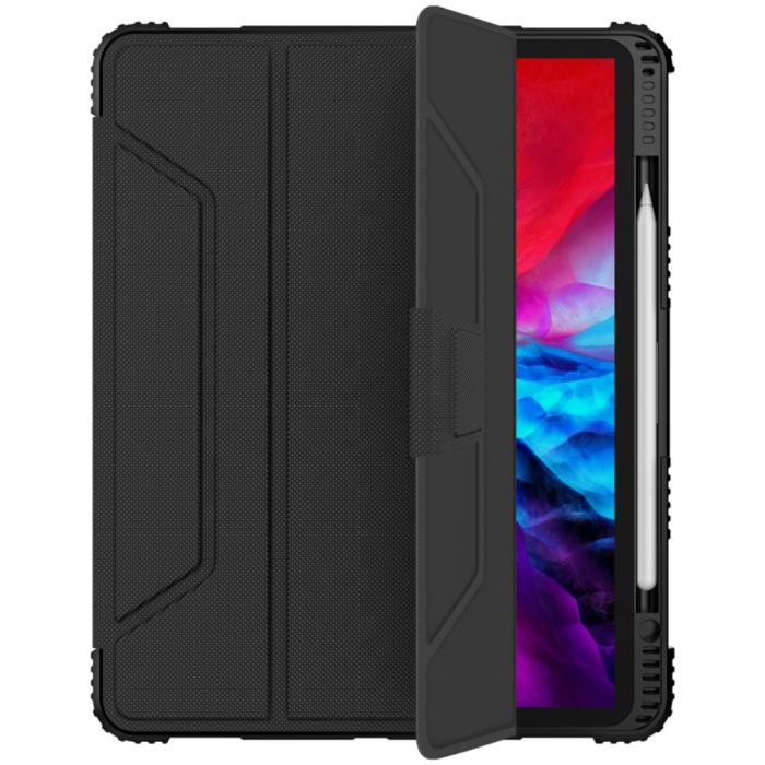 Bild 4, iPad Pro 12.9 (2018/2020) - NILLKIN Tri-Fold Fodral - Svart
