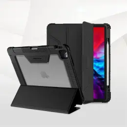 iPad Pro 12.9 (2018/2020) - NILLKIN Tri-Fold Fodral - Svart