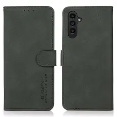 KHAZNEH Galaxy A14 4G/5G Fodral Retro Läder Grön