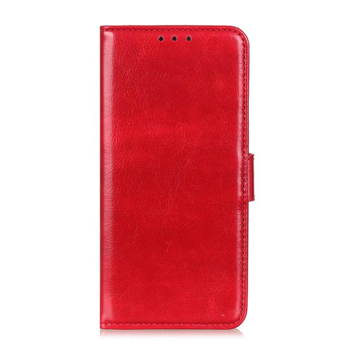 Bild 2, Xiaomi Redmi Note 11 4G Fodral Crazy Horse Läder Röd