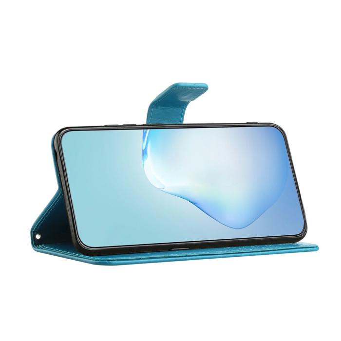 Bild 3, Motorola Moto G86 Power/G86 5G Fodral Träd Tryck Blå