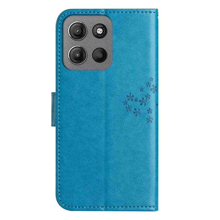 Bild 5, Motorola Moto G86 Power/G86 5G Fodral Träd Tryck Blå